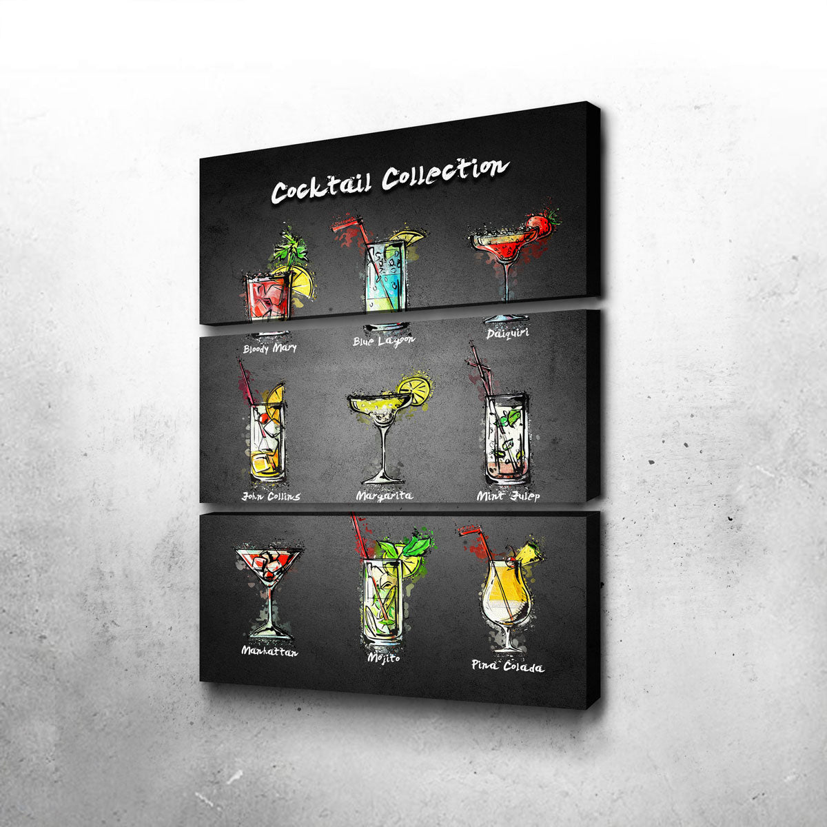 Cocktail Menu Wall Art