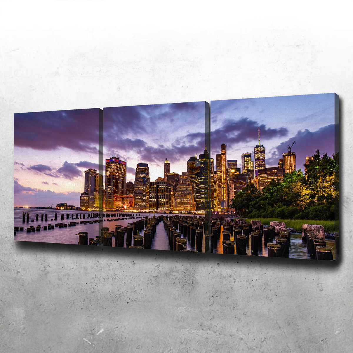 Colorful New York Skyline Wall Art