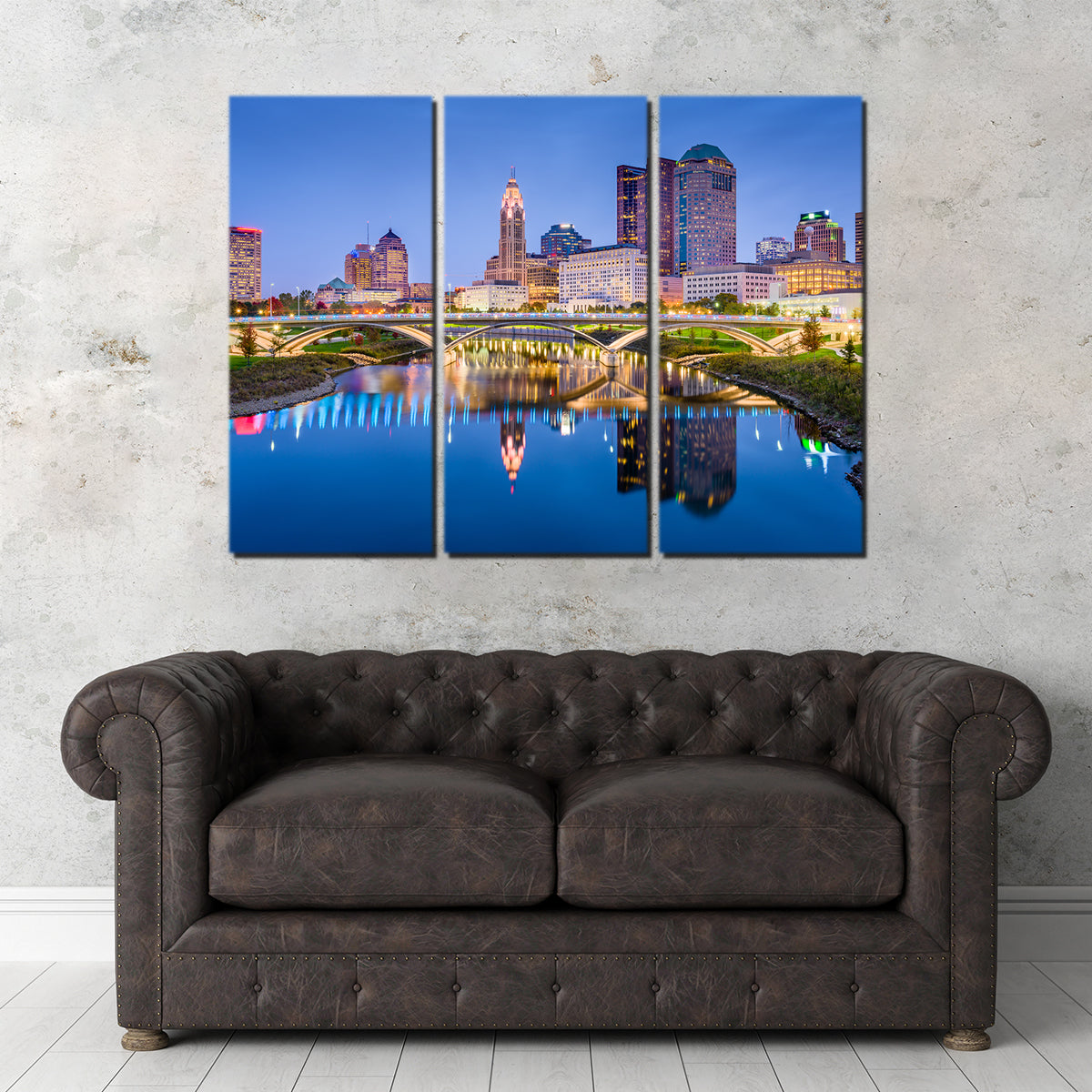 Columbus Skyline Wall Art