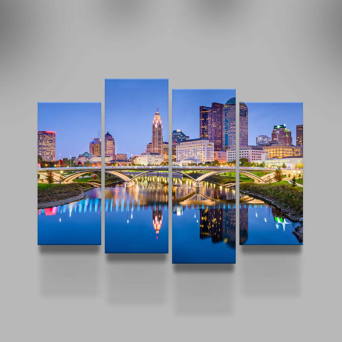 Columbus Skyline Wall Art