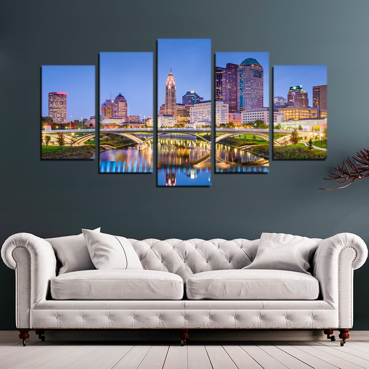 Columbus Skyline Wall Art