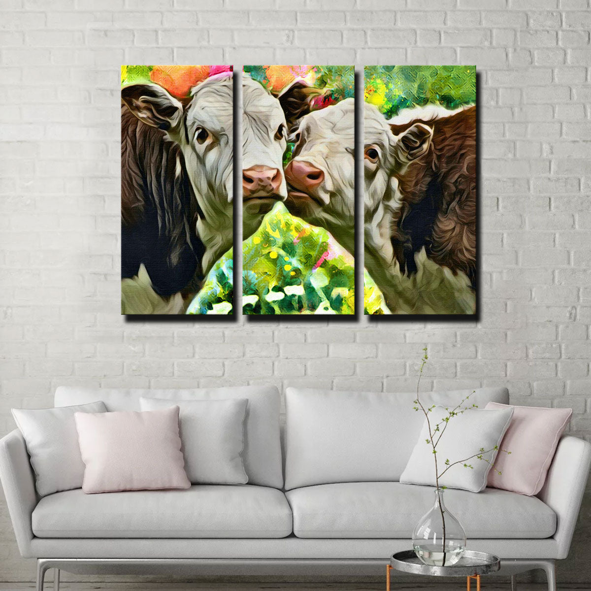 Cows Abstract Wall Art