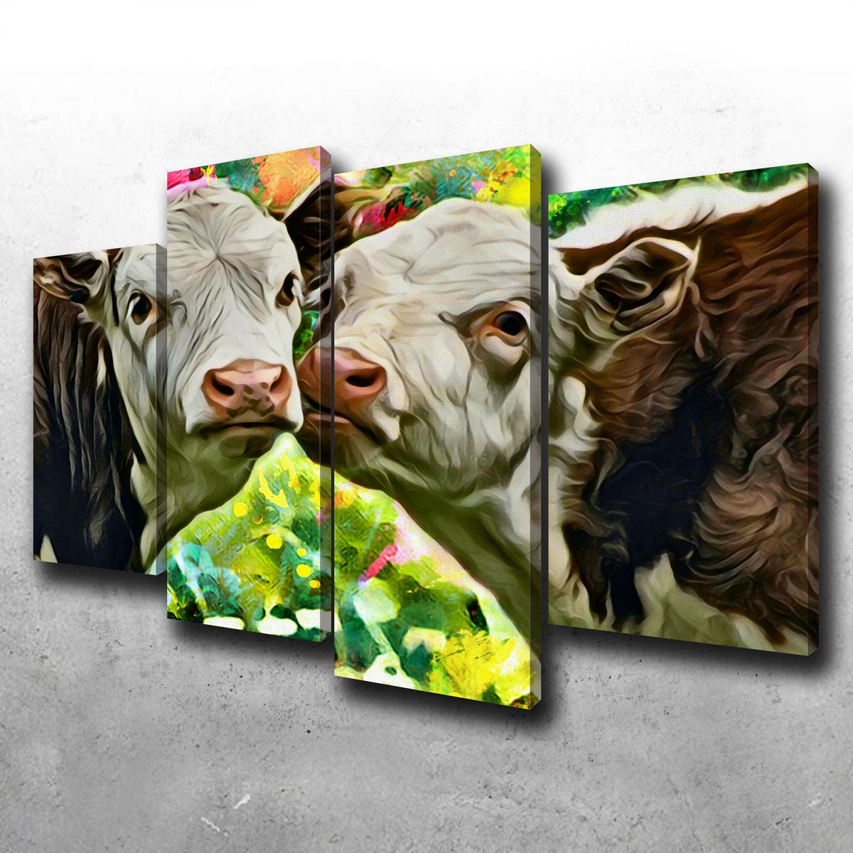 Cows Abstract Wall Art