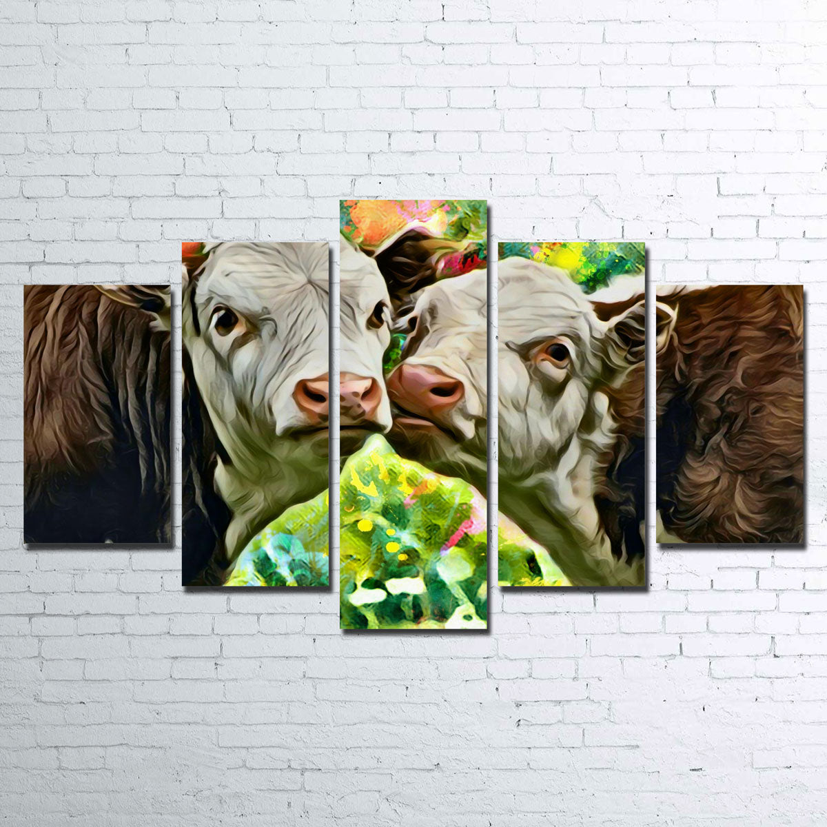 Cows Abstract Wall Art