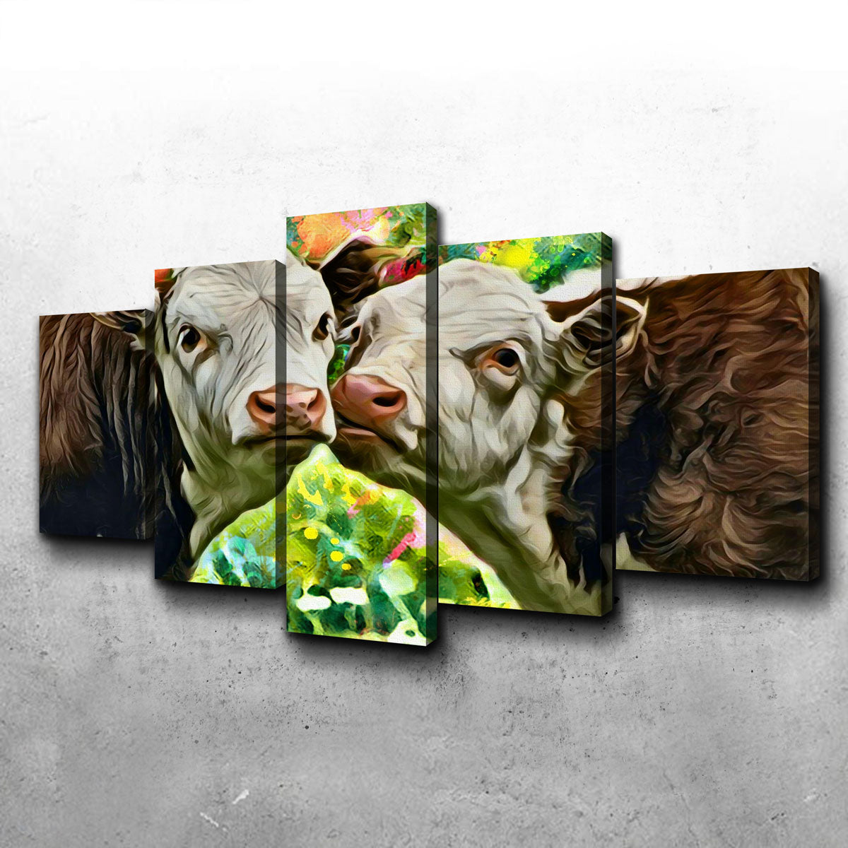 Cows Abstract Wall Art