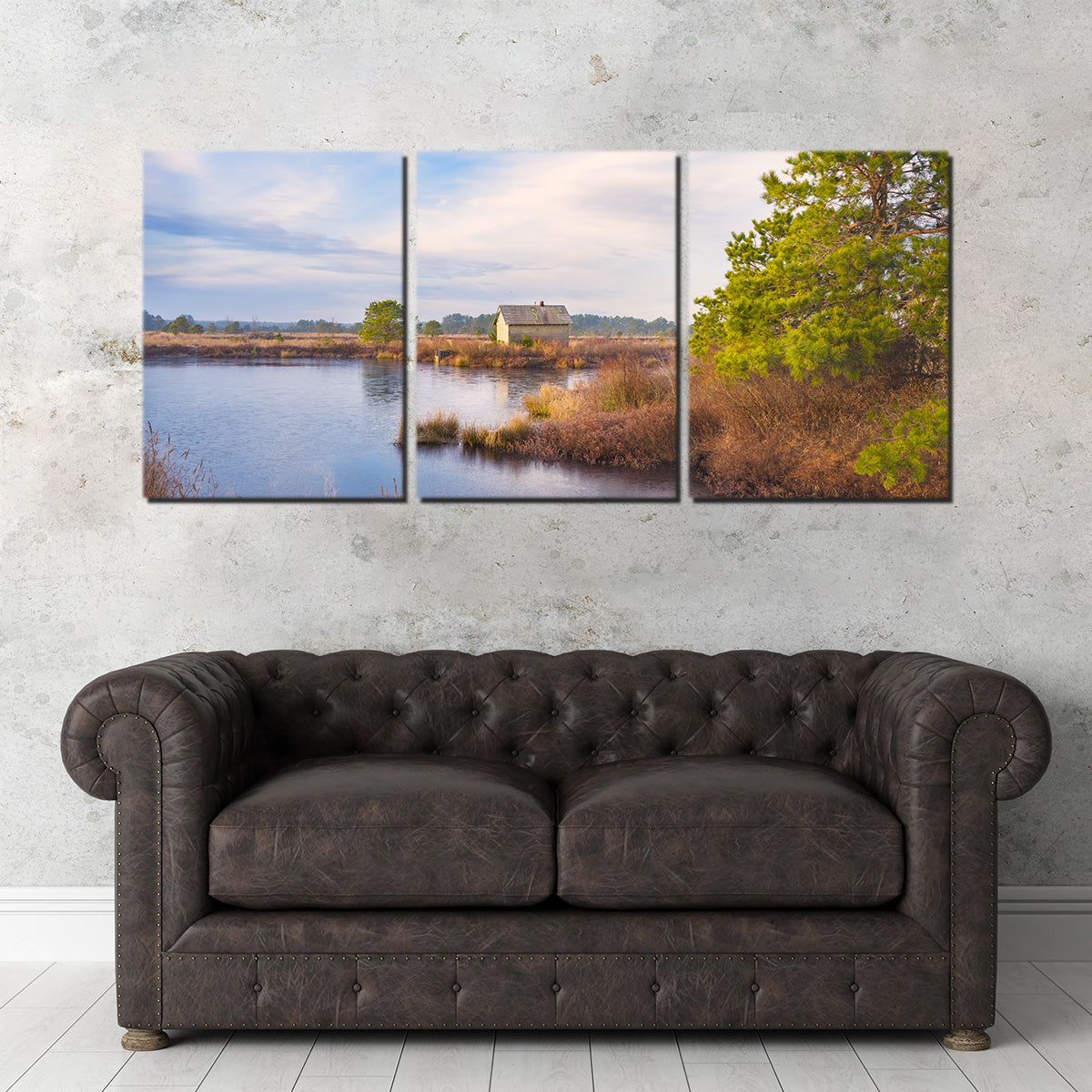 Cranberry Bog Pumpshack Sunrise Wall Art