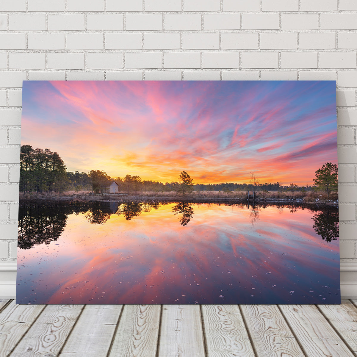 Cranberry Bog Sunrise Big Skies Wall Art