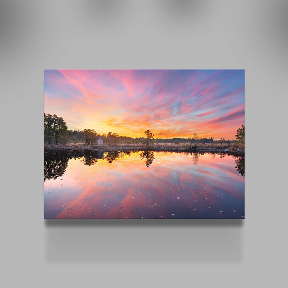 Cranberry Bog Sunrise Big Skies Wall Art