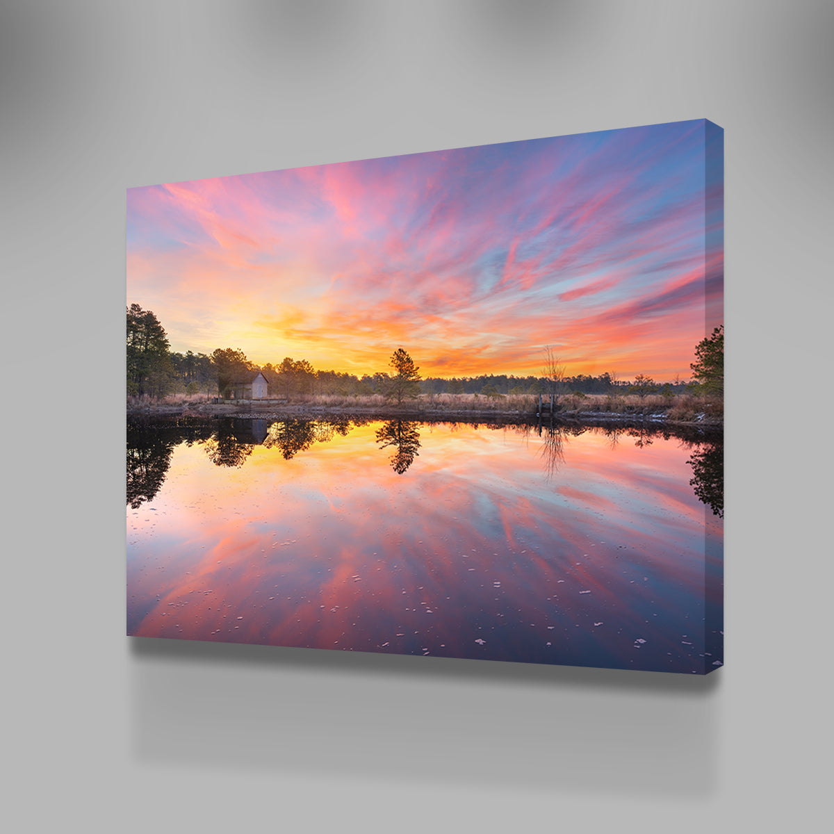 Cranberry Bog Sunrise Big Skies Wall Art