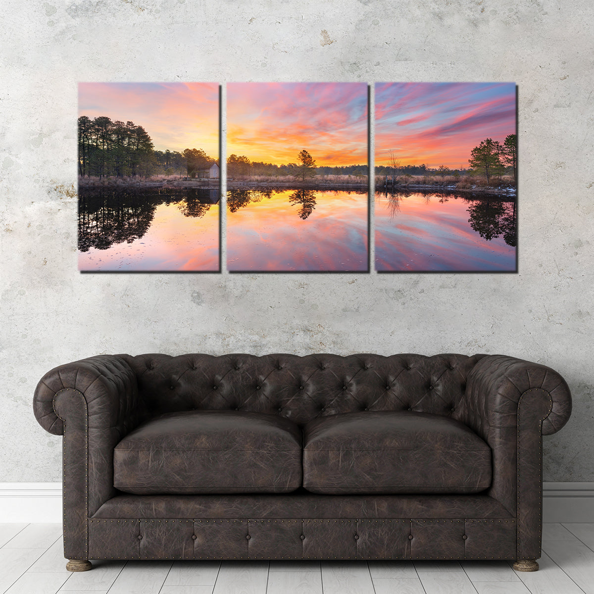 Cranberry Bog Sunrise Big Skies Wall Art