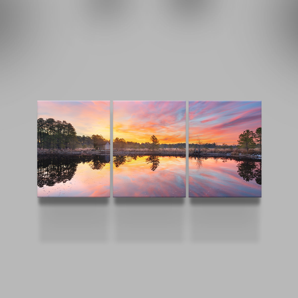 Cranberry Bog Sunrise Big Skies Wall Art