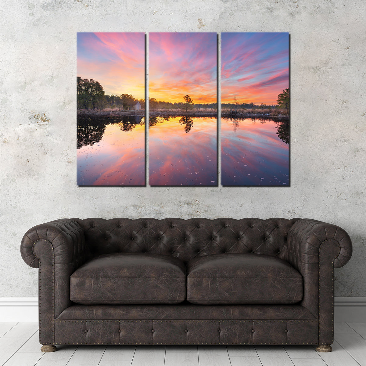 Cranberry Bog Sunrise Big Skies Wall Art