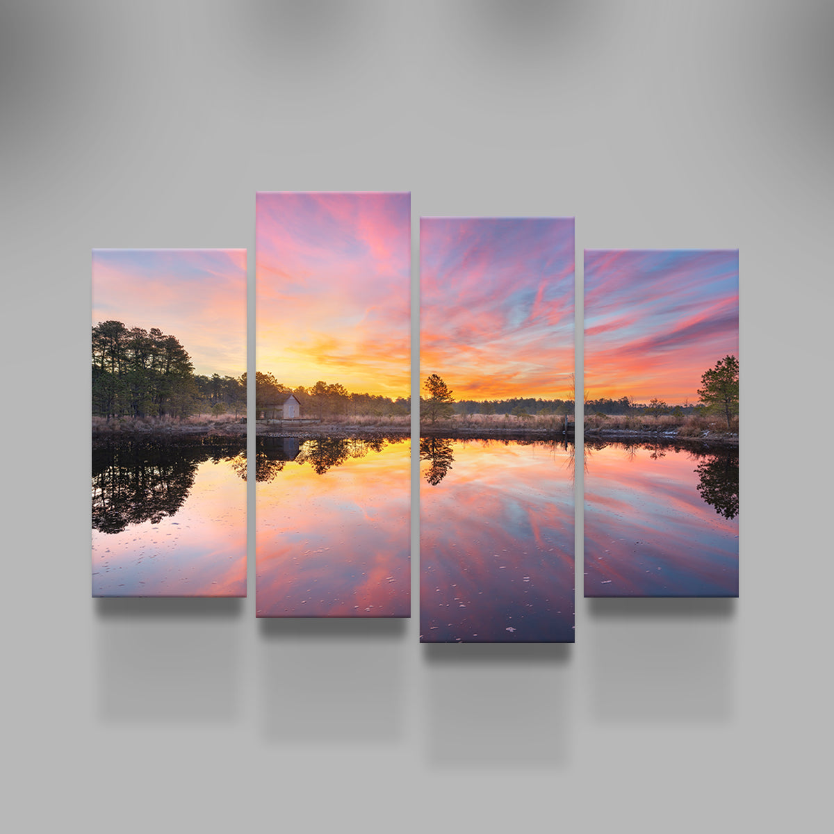 Cranberry Bog Sunrise Big Skies Wall Art
