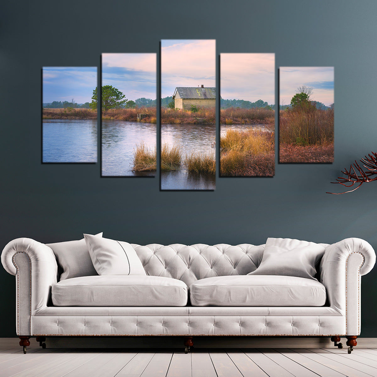 Cranberry Bog Winter Transition Wall Art