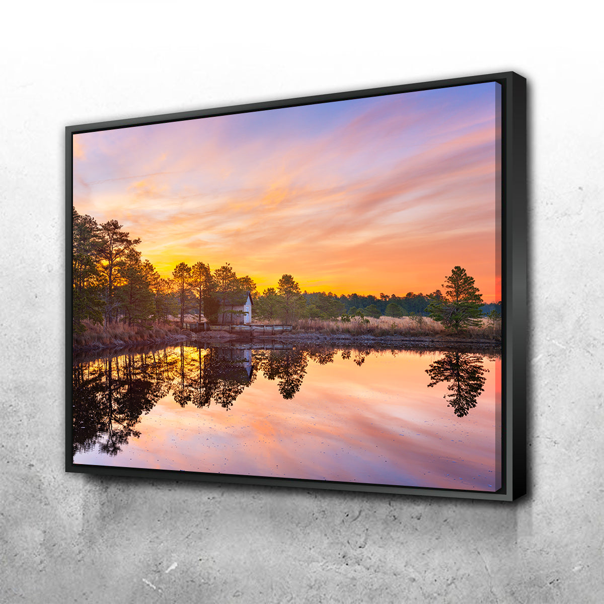 Cranberry Bogs Mirrored Mornings Wall Art