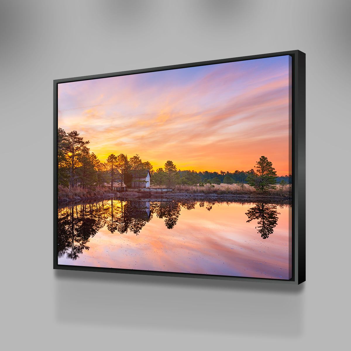 Cranberry Bogs Mirrored Mornings Wall Art