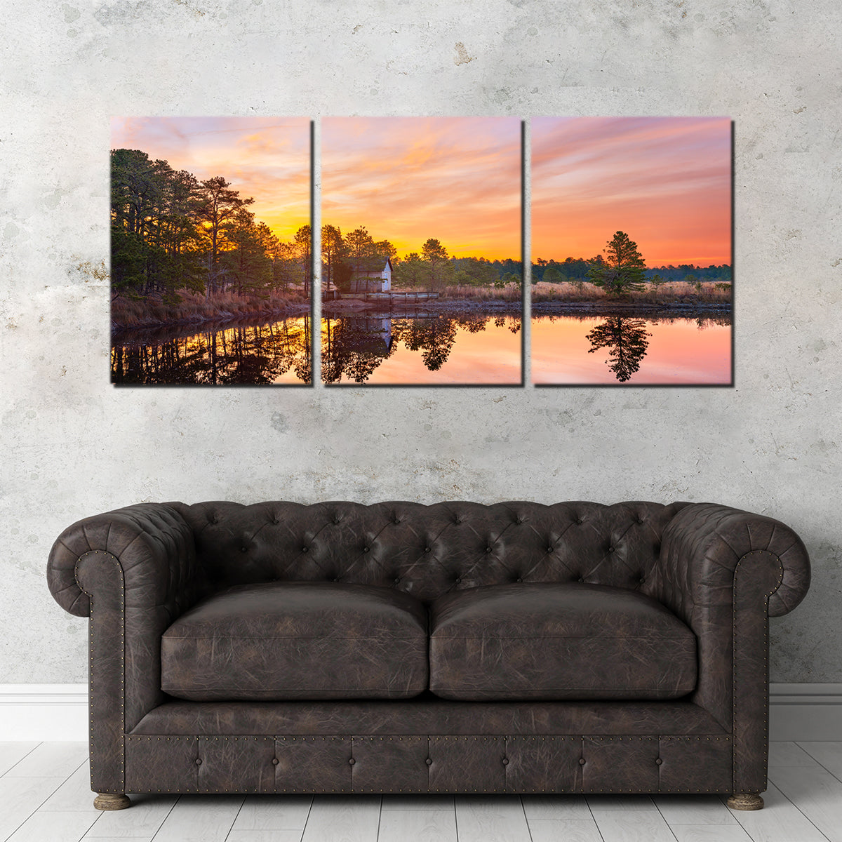 Cranberry Bogs Mirrored Mornings Wall Art
