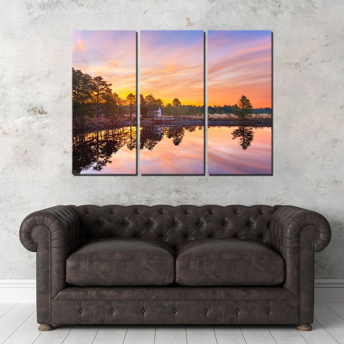 Cranberry Bogs Mirrored Mornings Wall Art