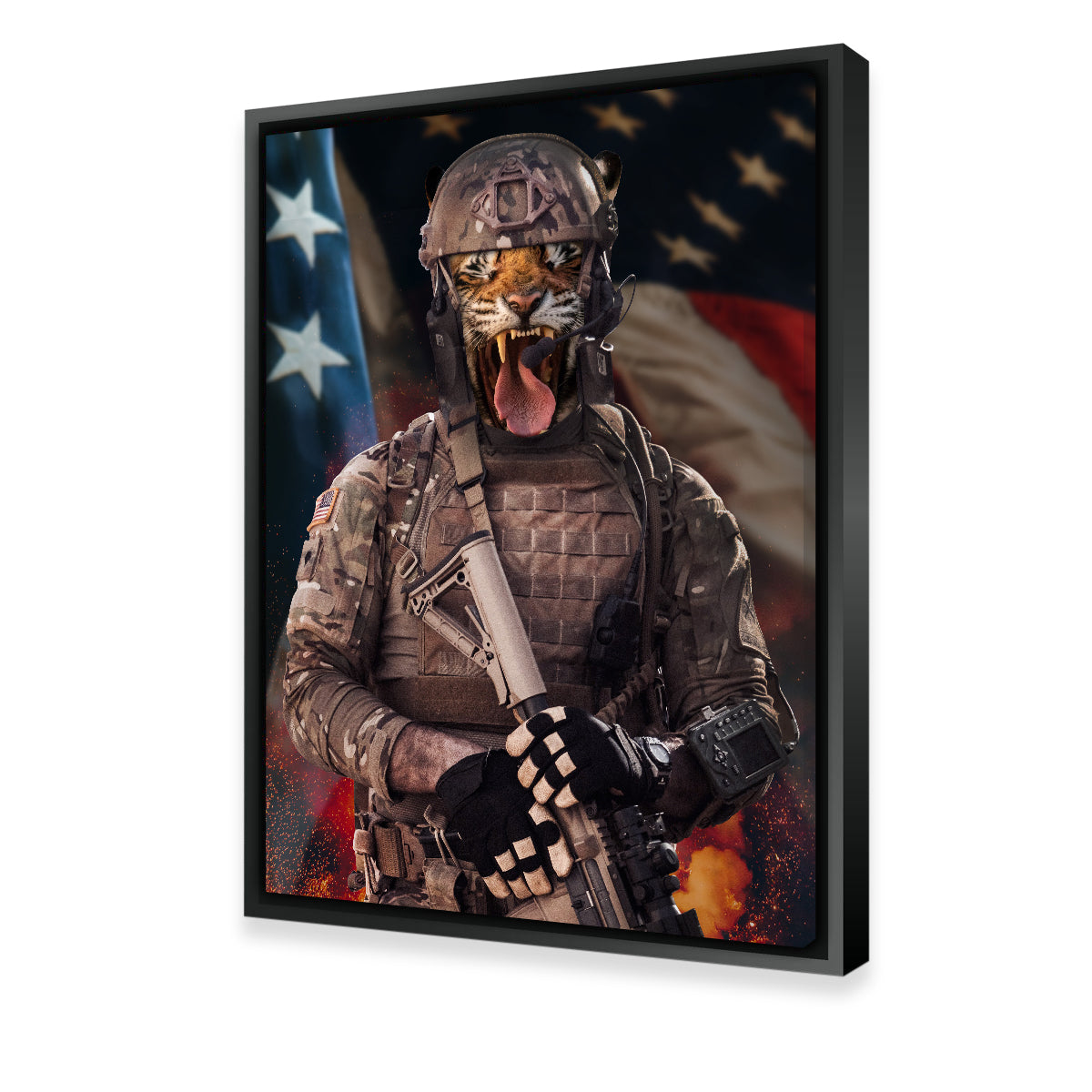 Cry Tiger Soldier Wall Art