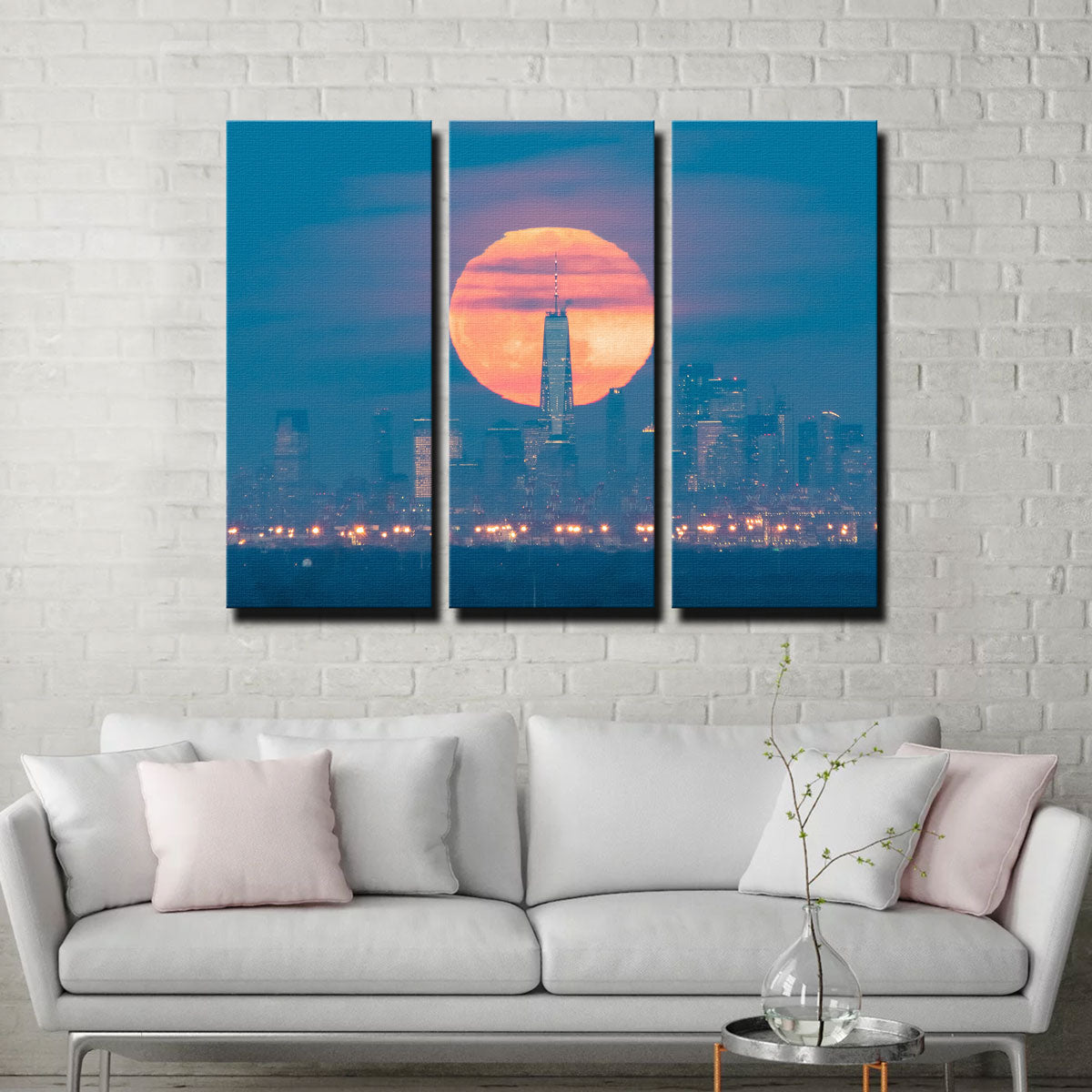 New York Sun Skyline Wall Art