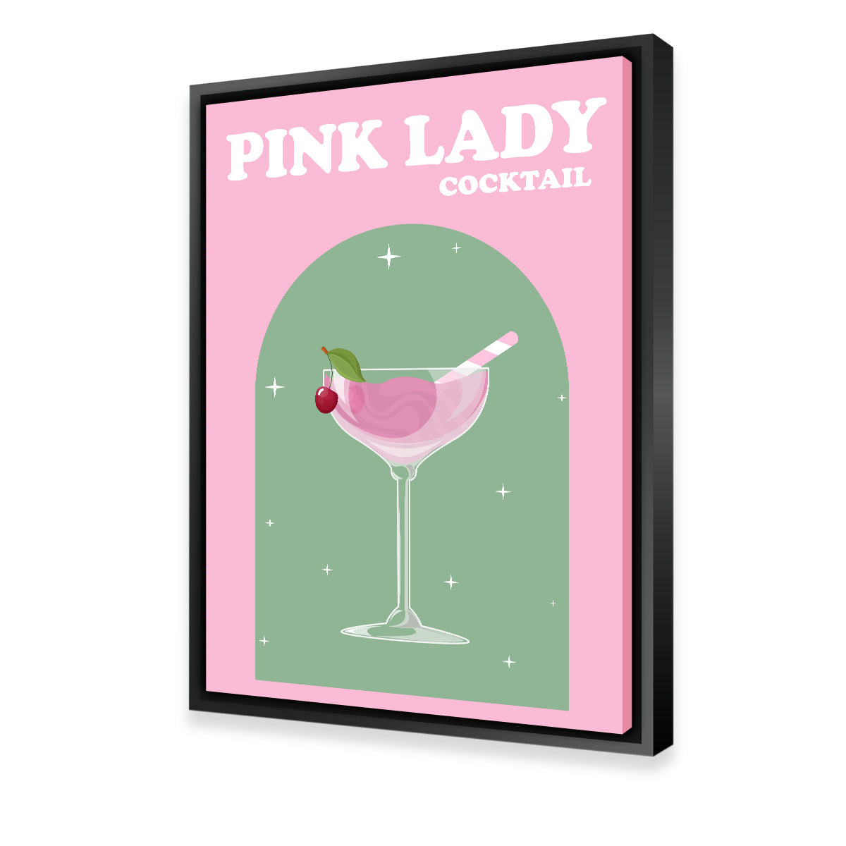 Drink Pink Lady Wall Art