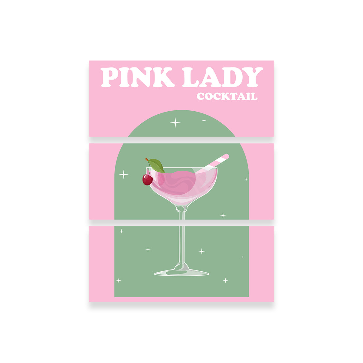 Drink Pink Lady Wall Art