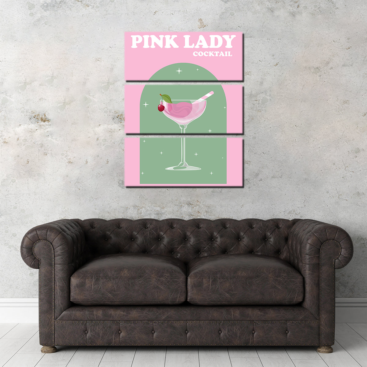Drink Pink Lady Wall Art