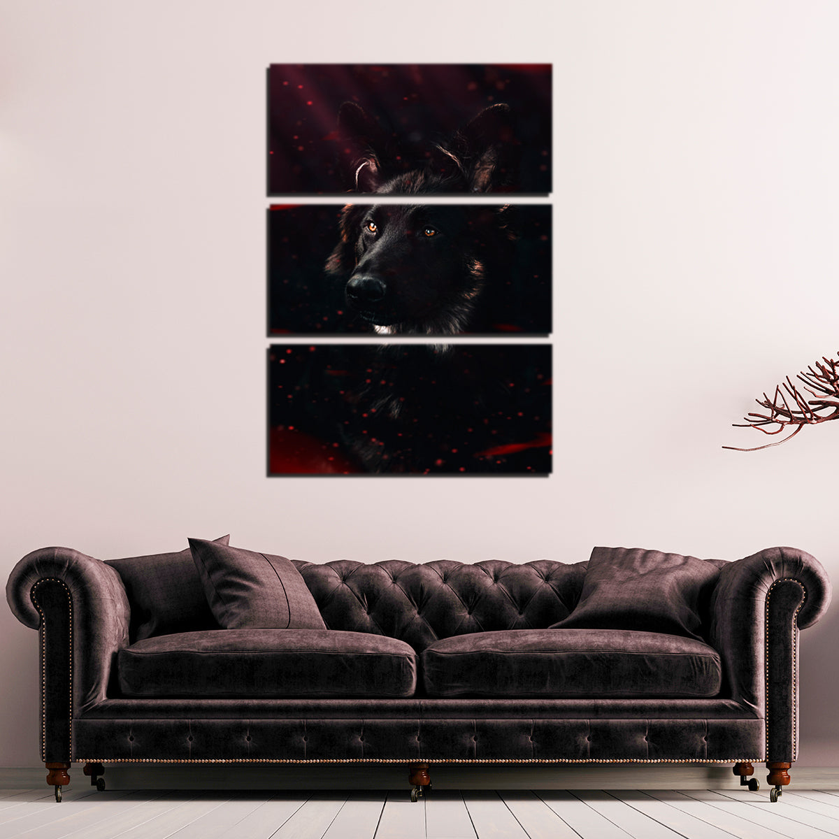 Dark Dog Wall Art