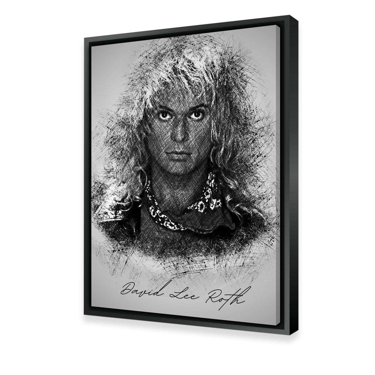 David Lee Roth Sketch Wall Art