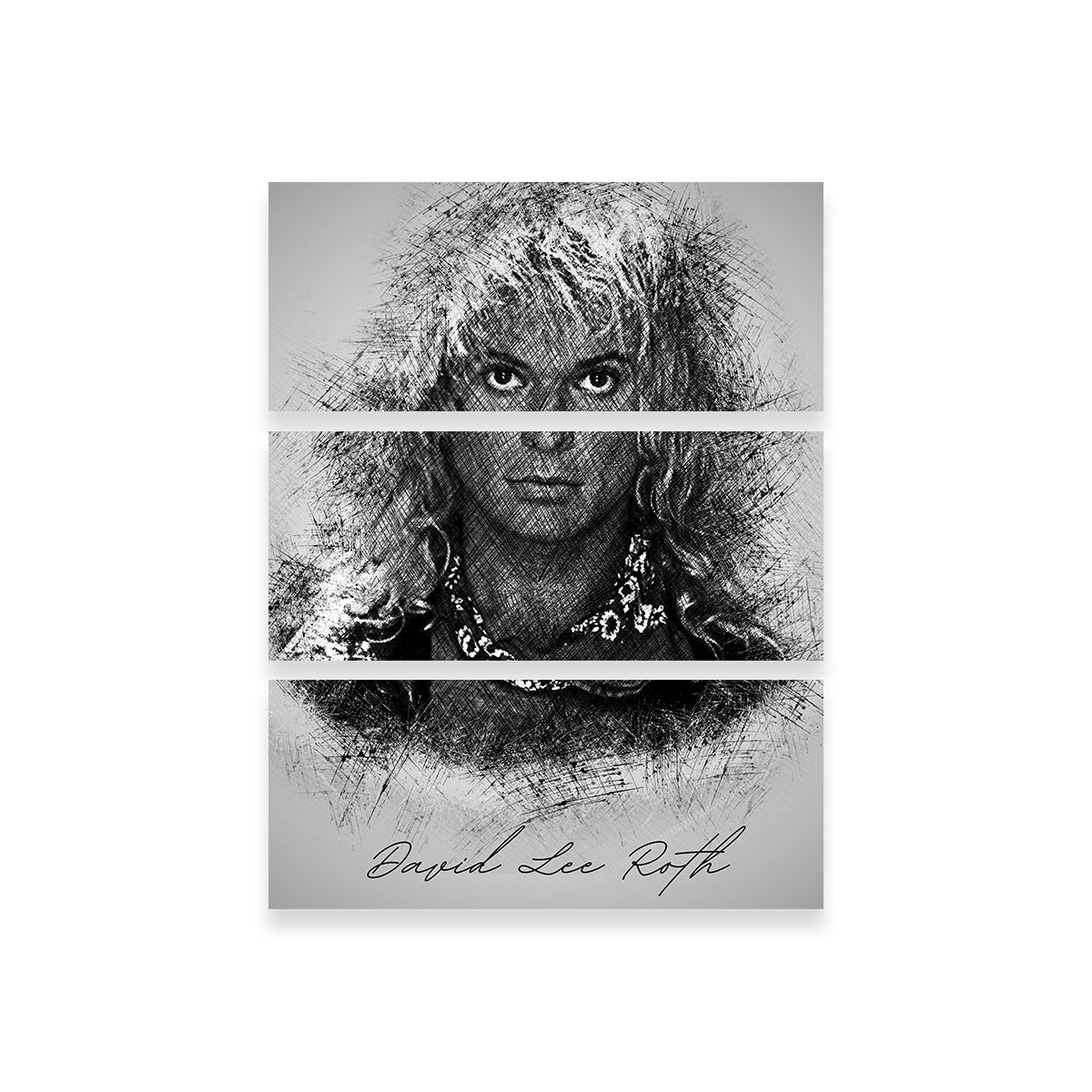 David Lee Roth Sketch Wall Art