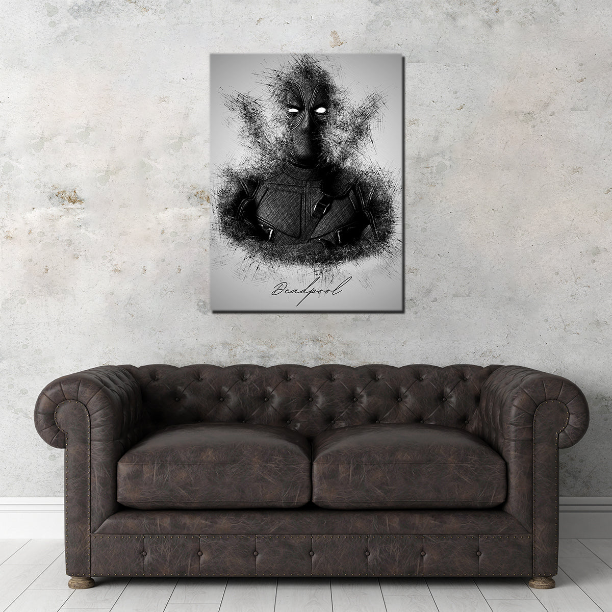 DeadPool Sketch Wall Art