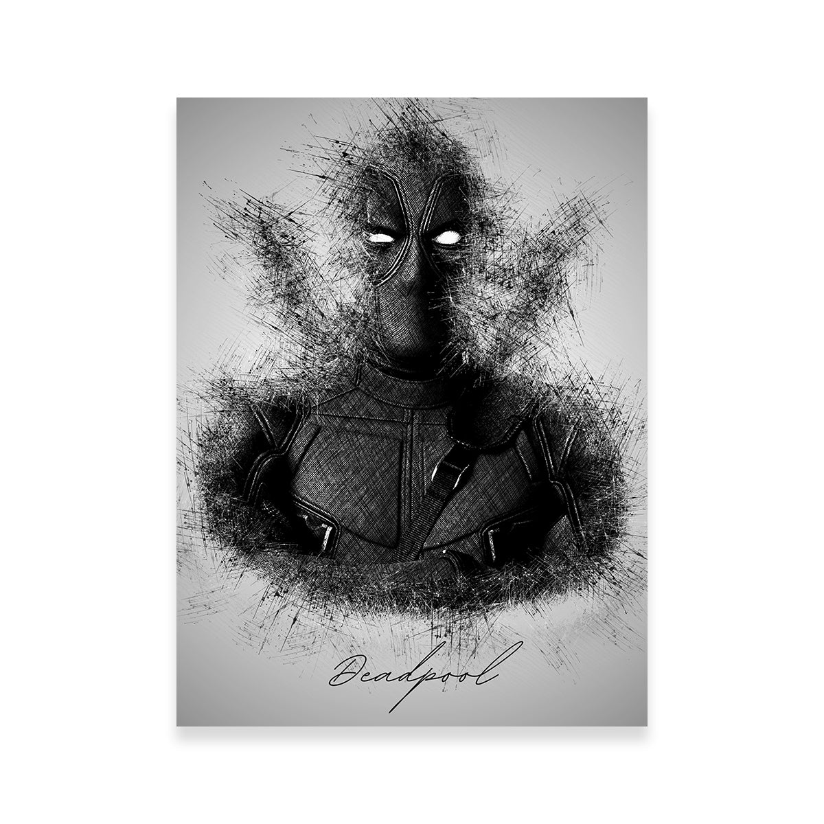 DeadPool Sketch Wall Art