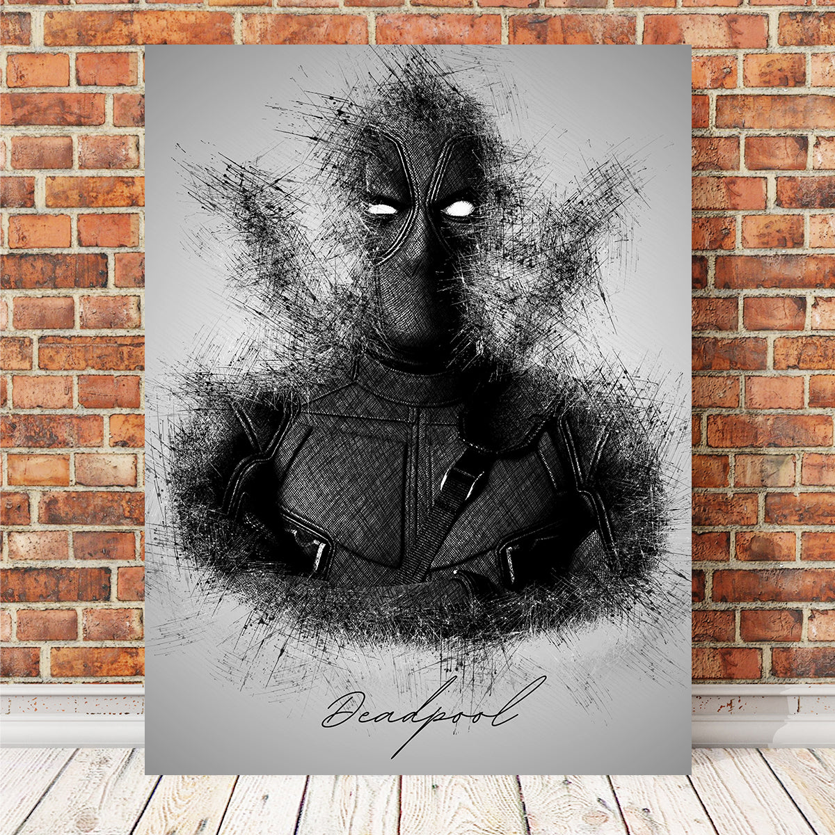 DeadPool Sketch Wall Art
