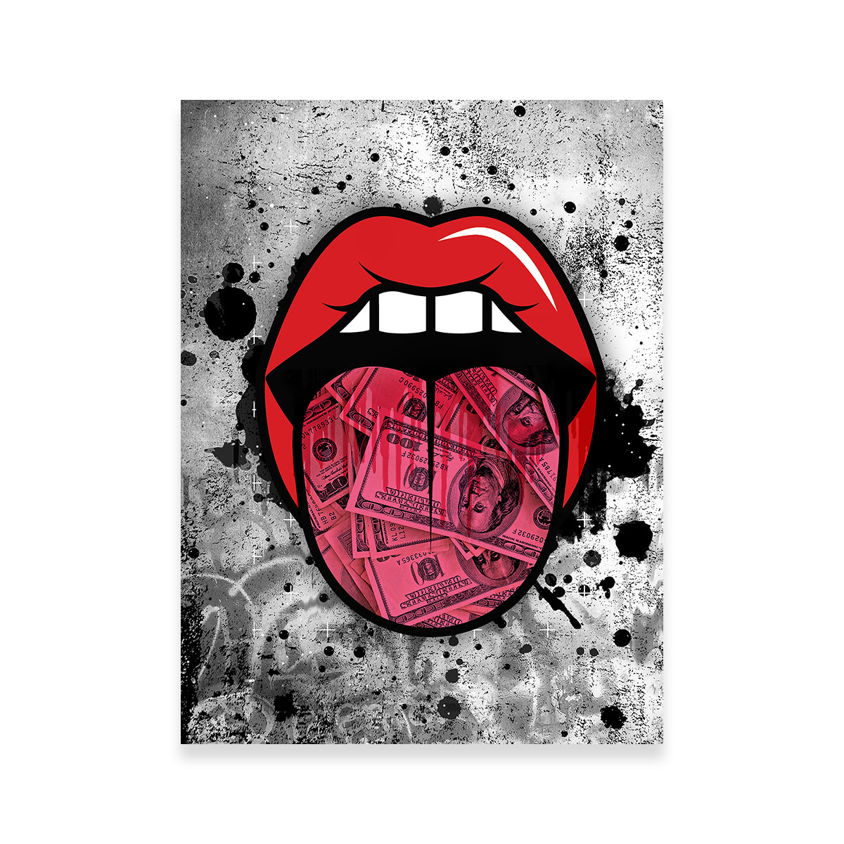 Dollar Tongue Canvas Art Wall Art