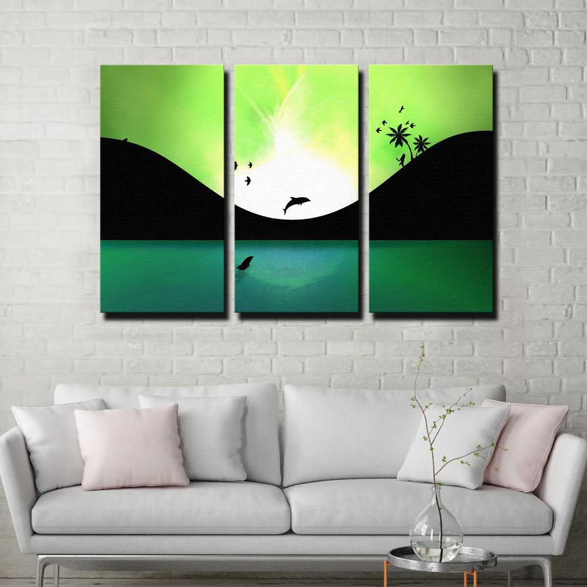 Neon Sunset Canvas Set