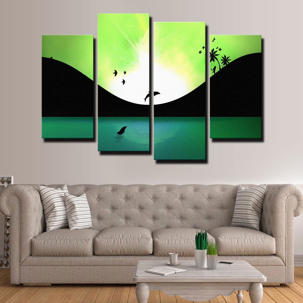 Neon Sunset Canvas Set