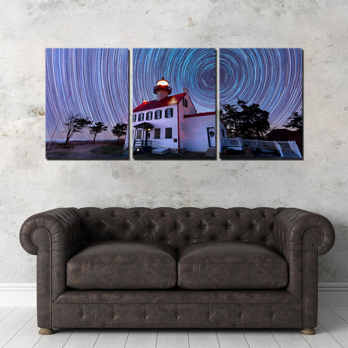 East Point Lighthouse - Winter Spinnies Wall Art