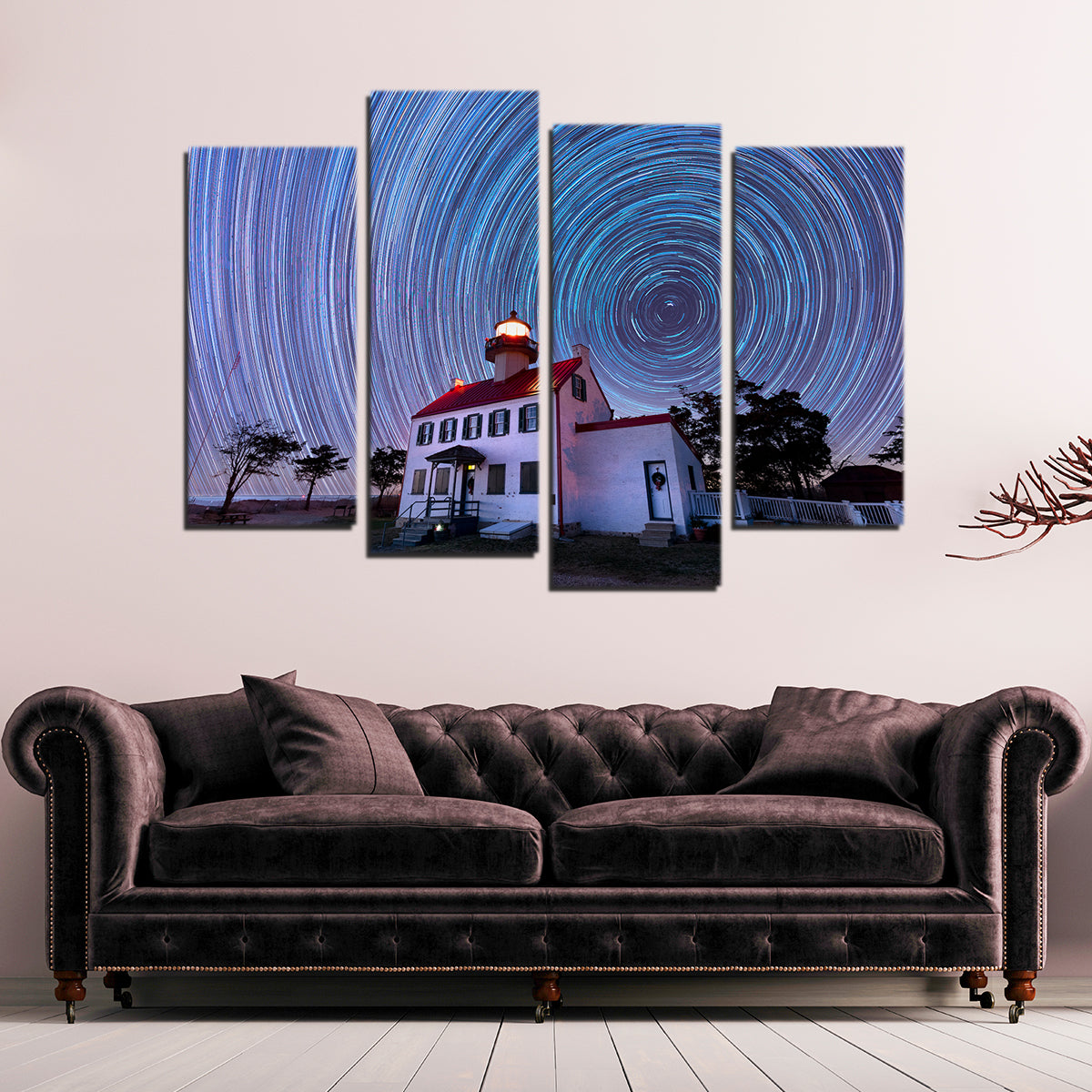 East Point Lighthouse - Winter Spinnies Wall Art