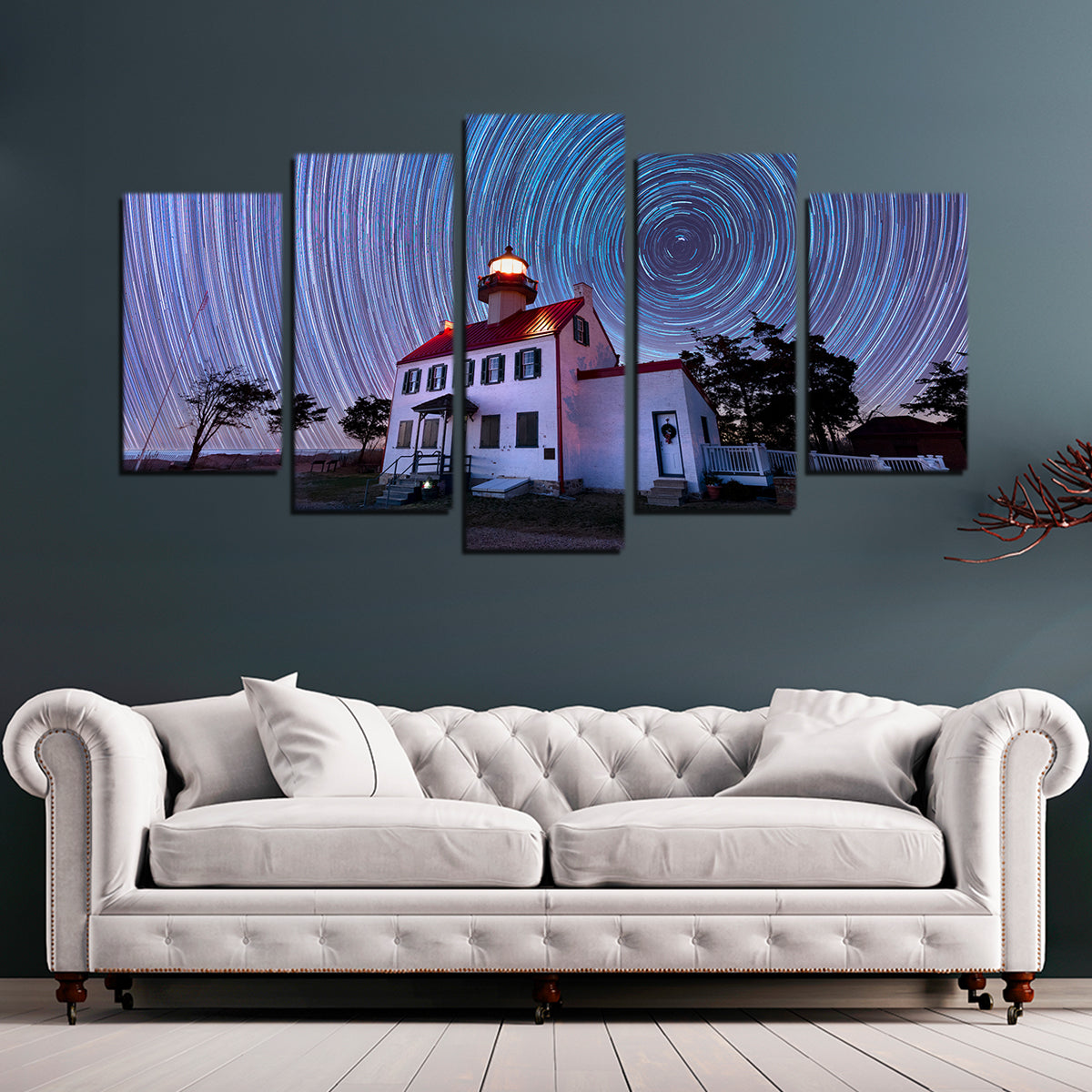 East Point Lighthouse - Winter Spinnies Wall Art