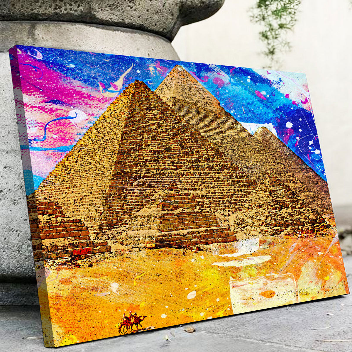 Egypt Pyramids Abstract