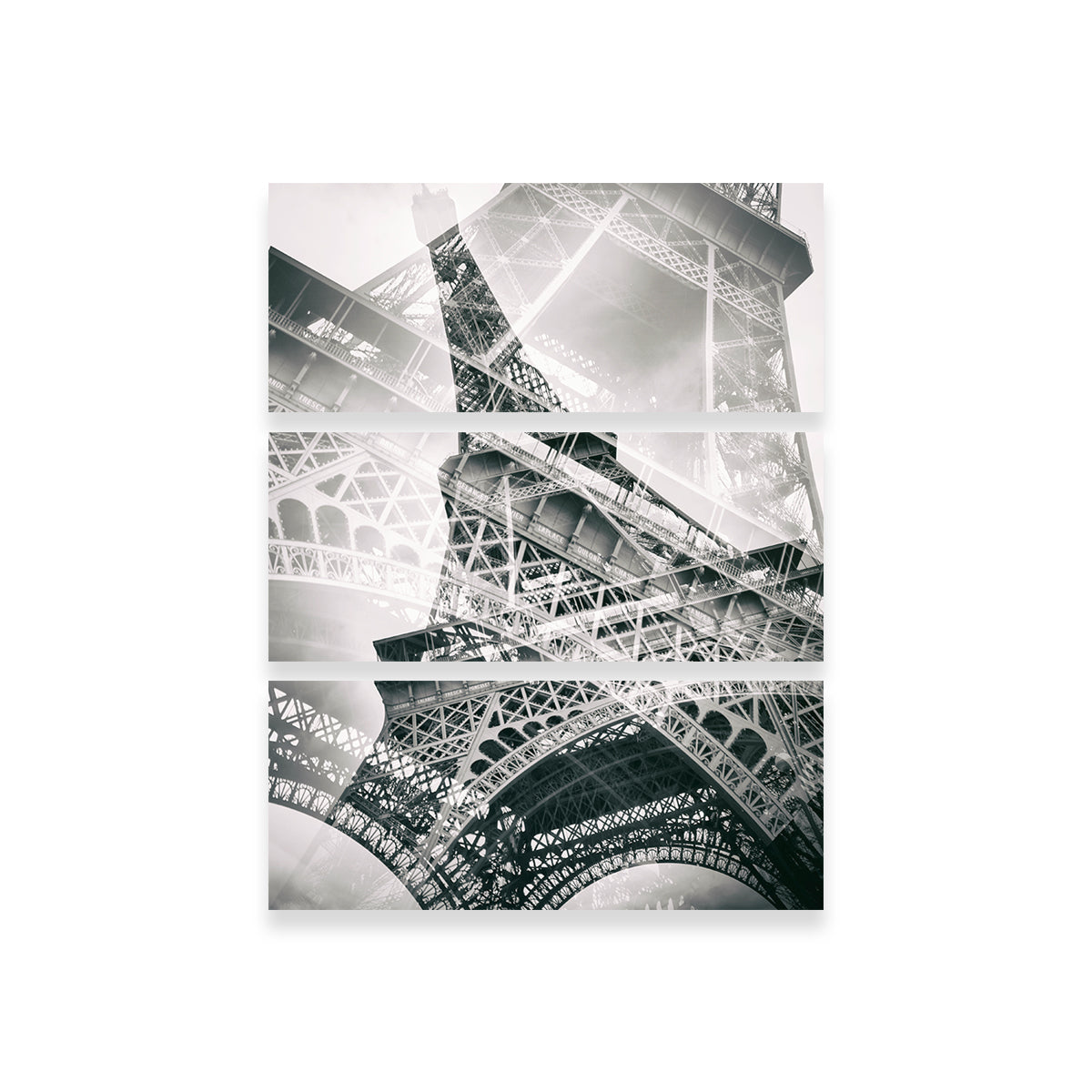 Eiffel Tower Double Exposure Wall Art