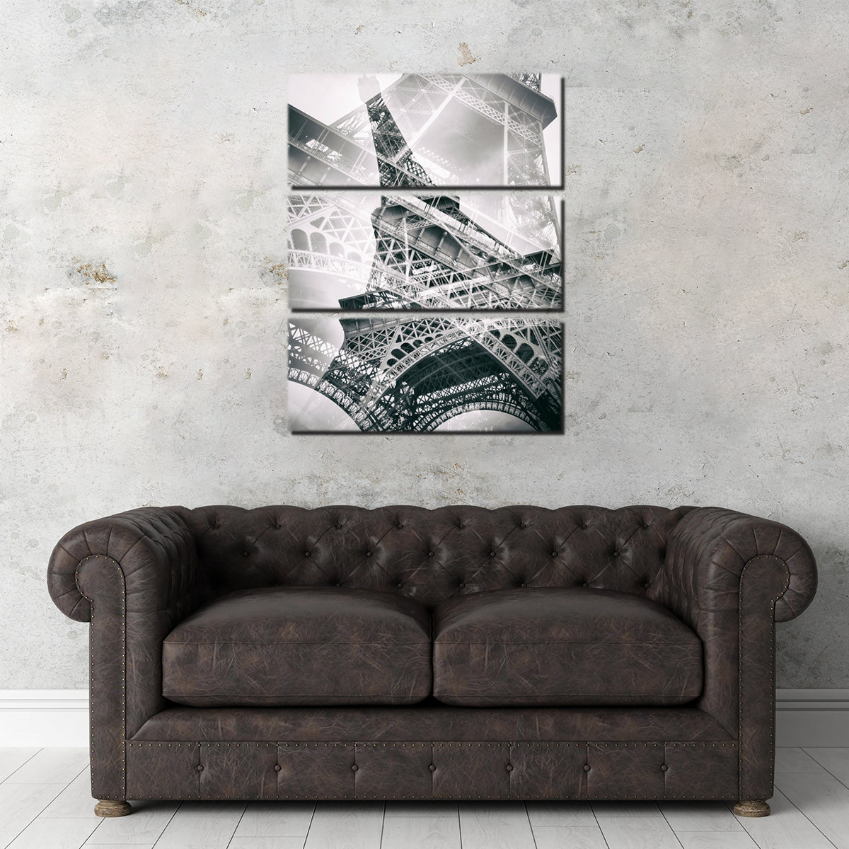 Eiffel Tower Double Exposure Wall Art