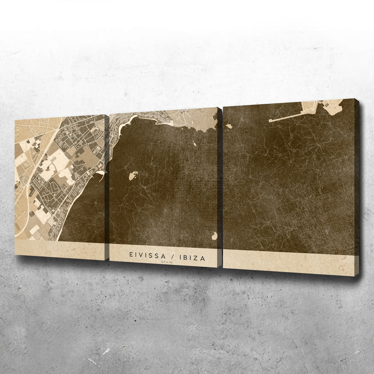 Eivissa Map Wall Art