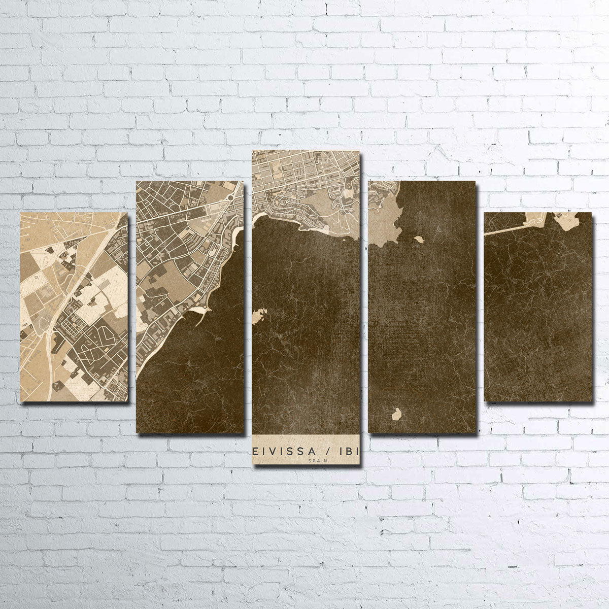 Eivissa Map Wall Art