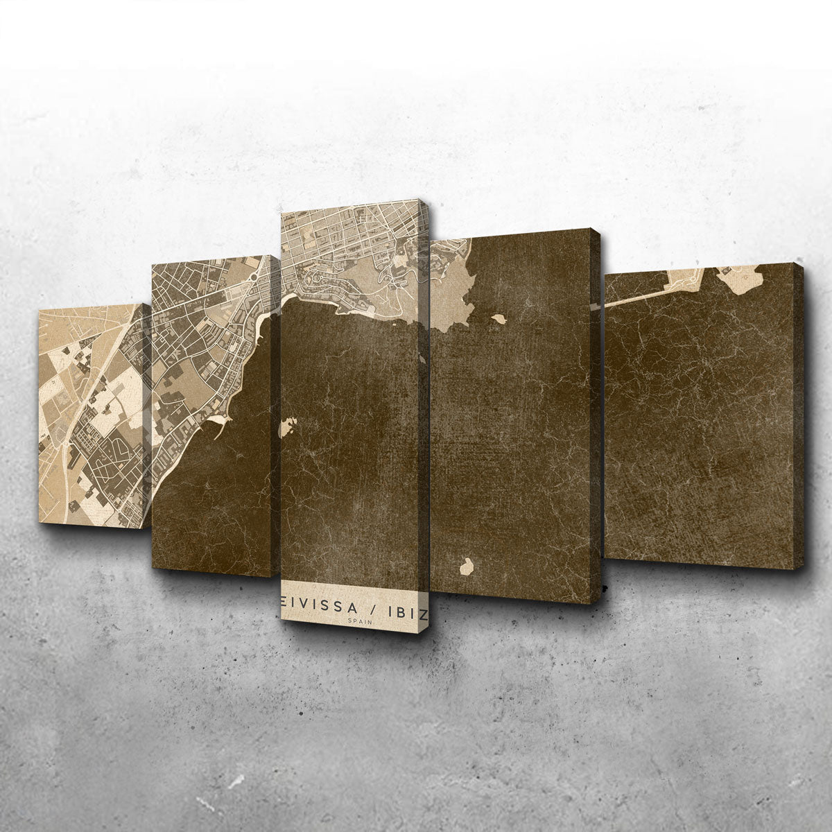 Eivissa Map Wall Art