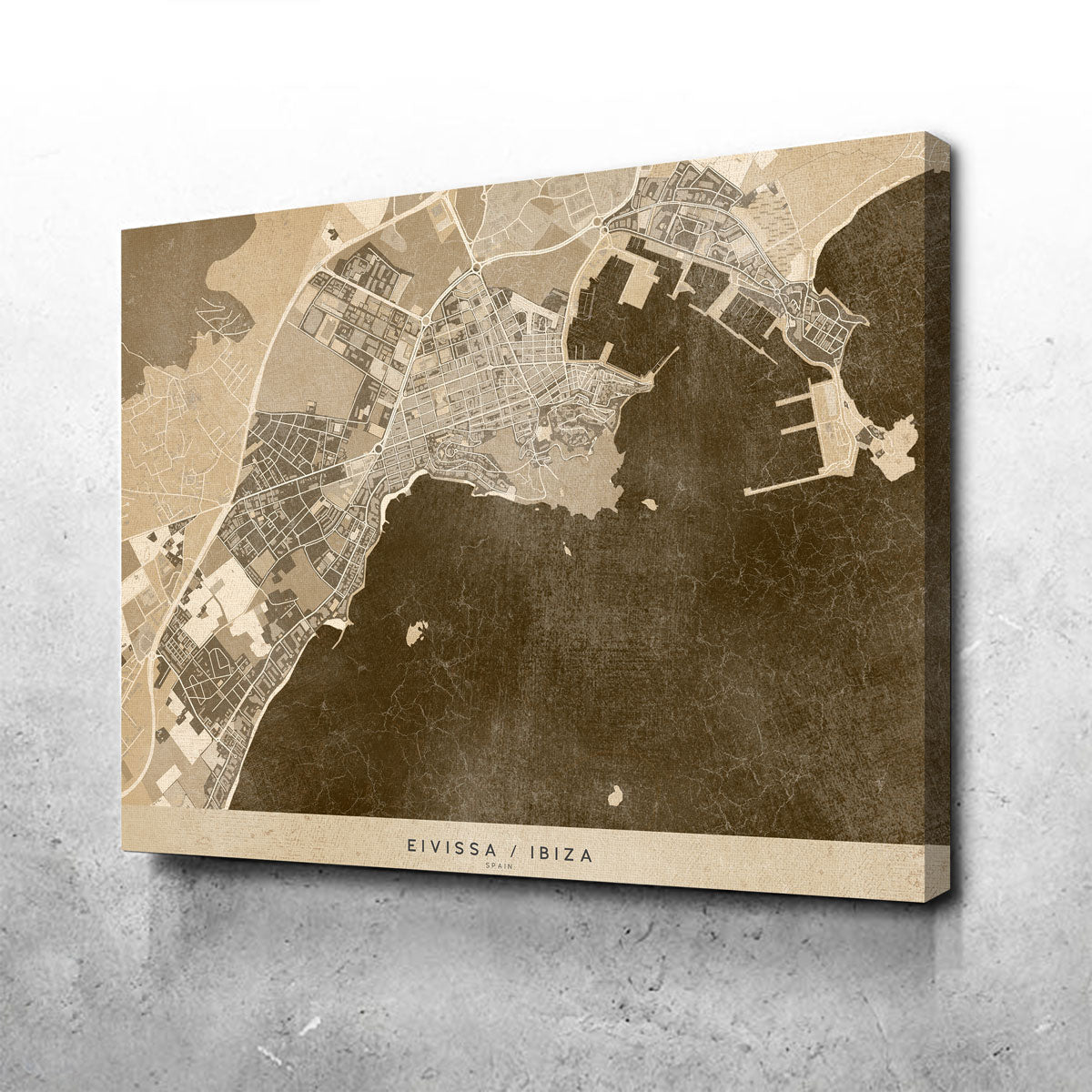 Eivissa Map Wall Art