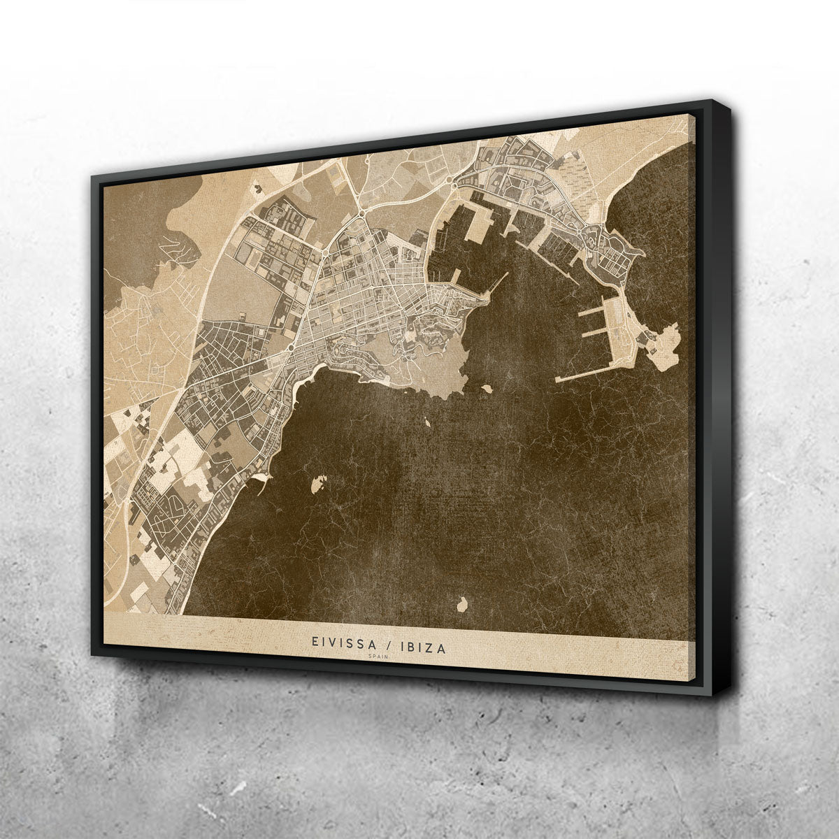 Eivissa Map Wall Art