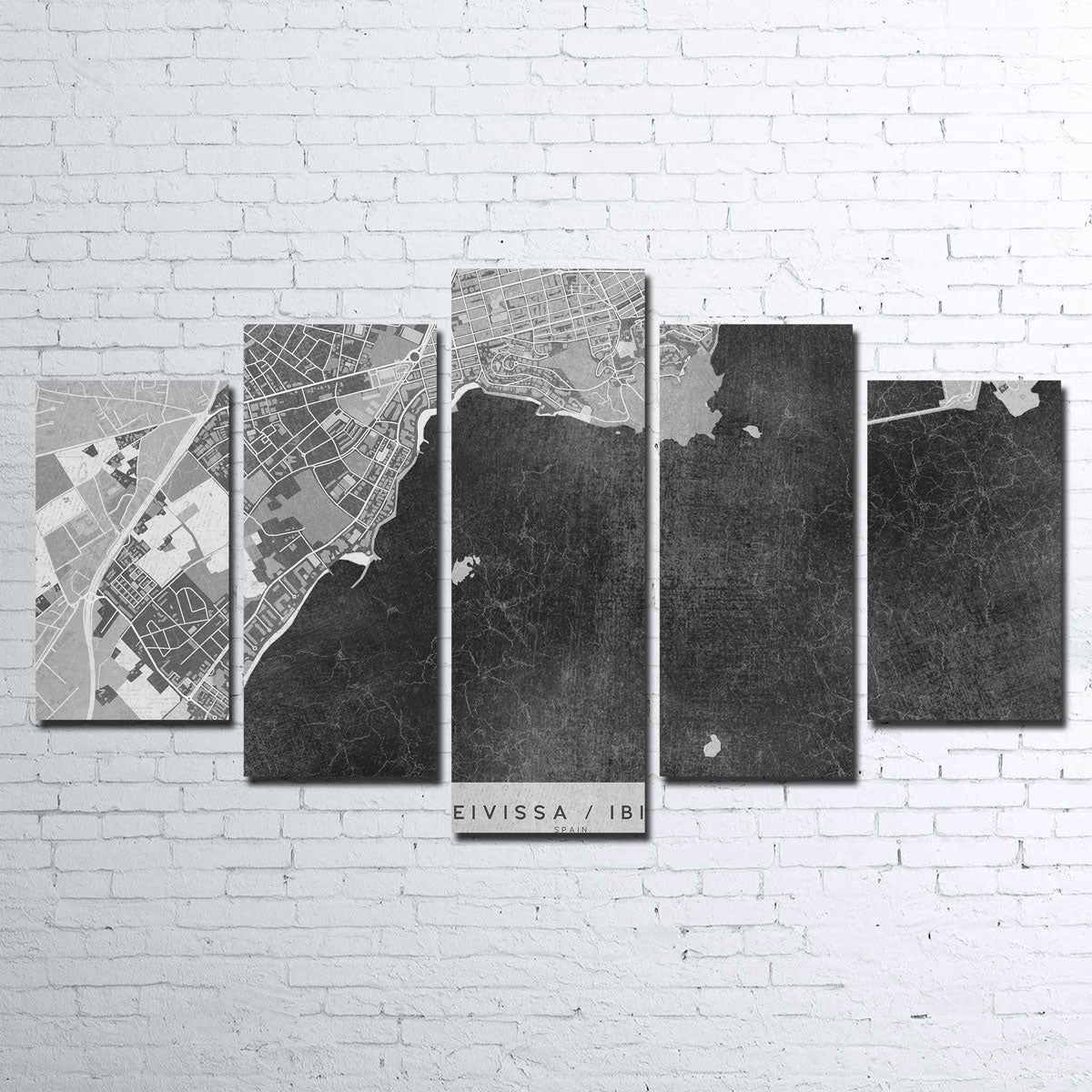 Eivissa Map 2 Wall Art