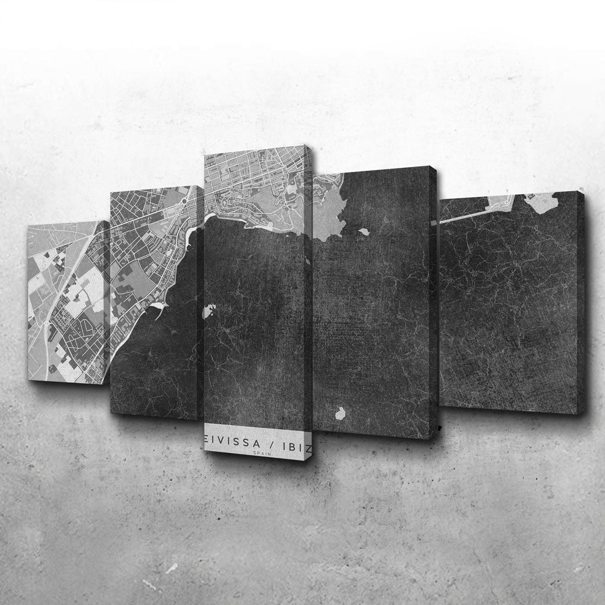 Eivissa Map 2 Wall Art