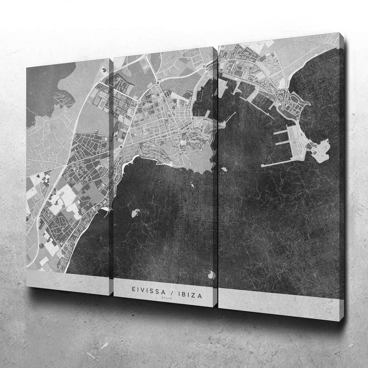Eivissa Map 2 Wall Art